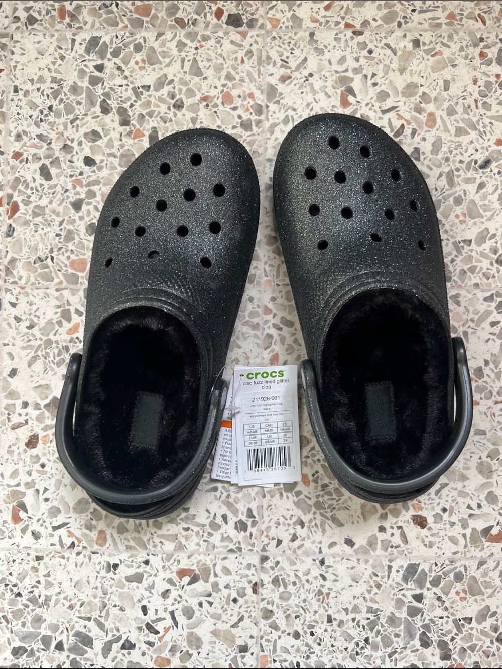CROCS Glitter Clog with Plush Lining
